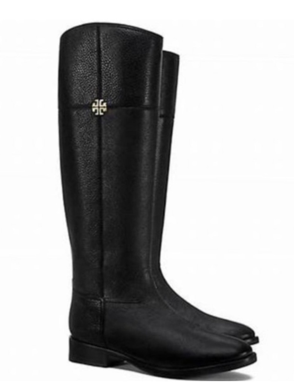 Tory Burch Jolie Leather Riding Boots Size 9.5 Black